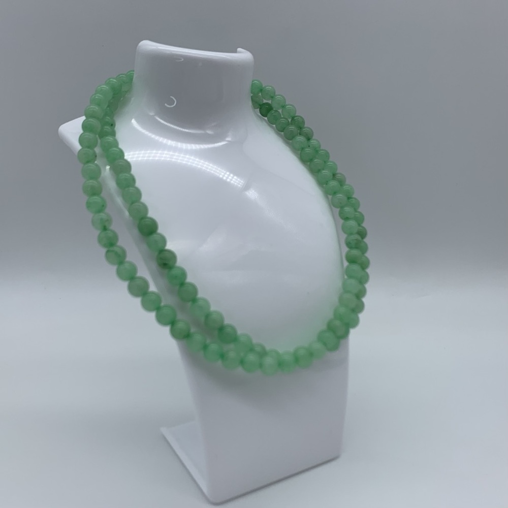 #2 Green Quartzite Beaded Necklace